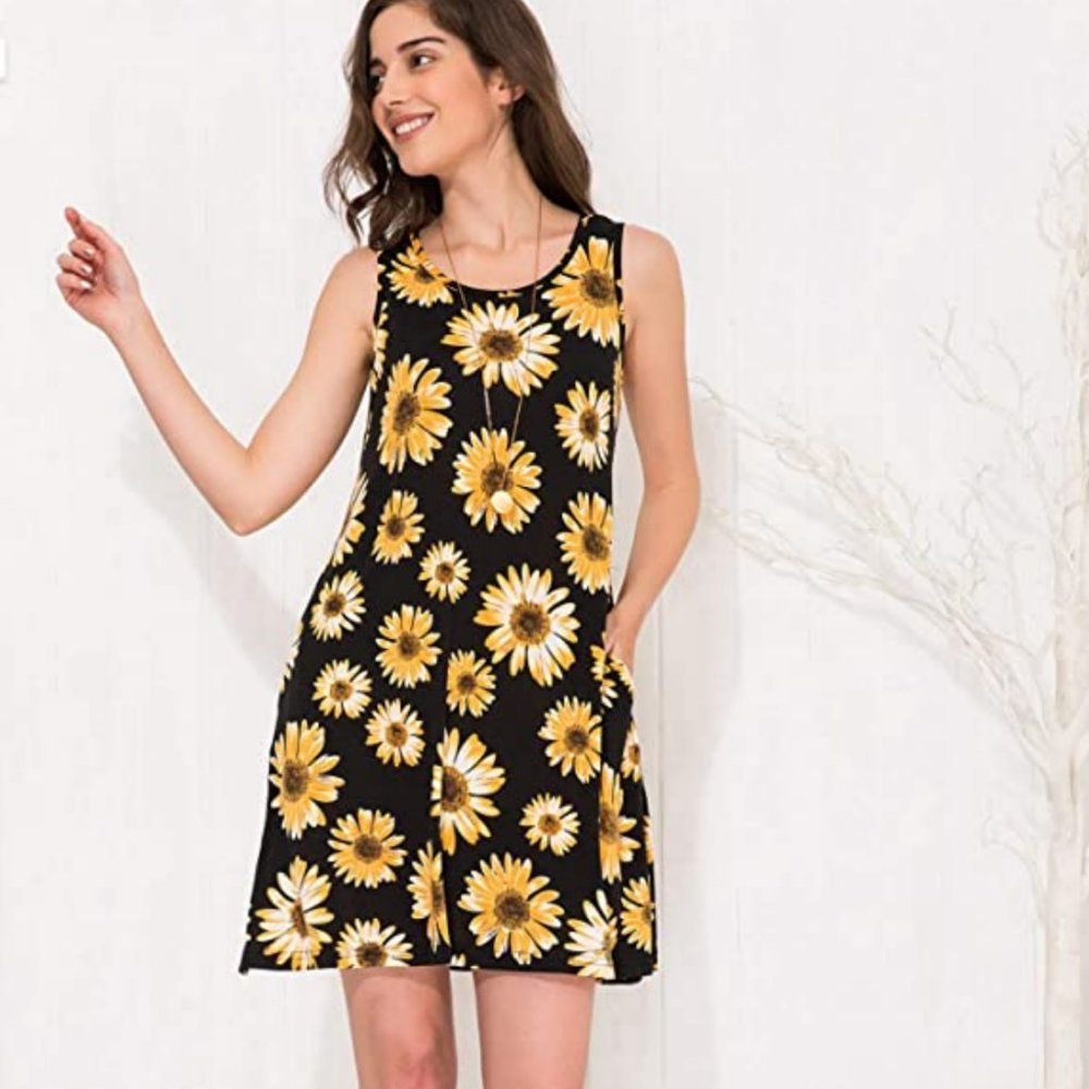 Black Sunflower Sundress